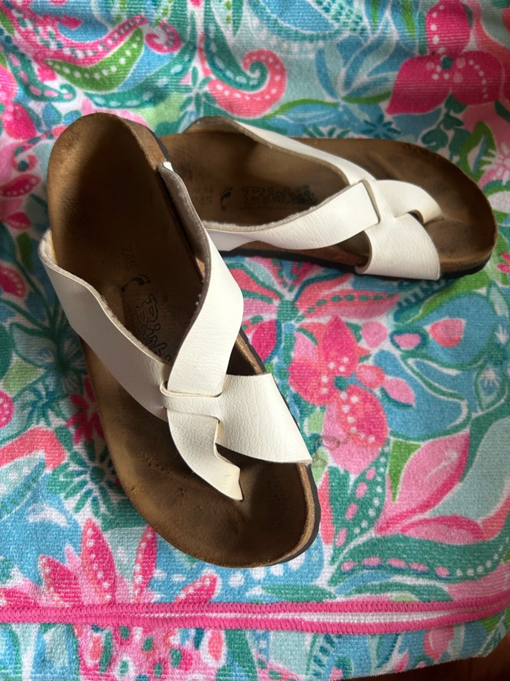 Birki’s White Sandals.